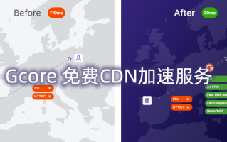 Gcore 免费CDN加速服务使用-多节点 免费SSL证书 静态动态加速