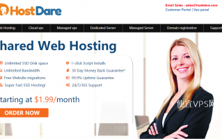 HostDare：美国 CN2 GT VPS 循环优惠 45%，折后年付 17.04 美元起