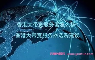 香港大带宽服务器怎么样？如何选购香港高性能的服务器